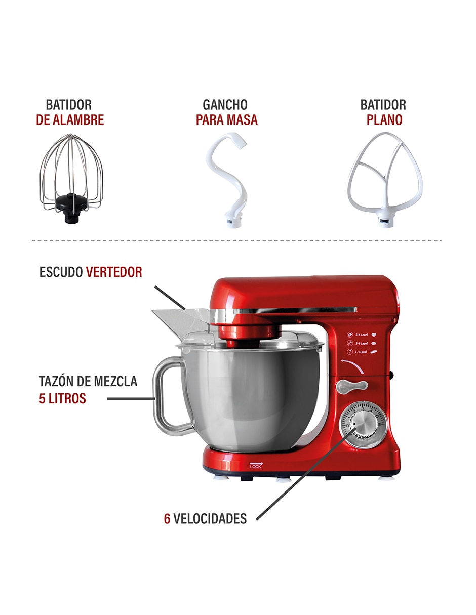Batidora de pedestal Shinobi 6 velocidades Sh 411 Ms Hometech