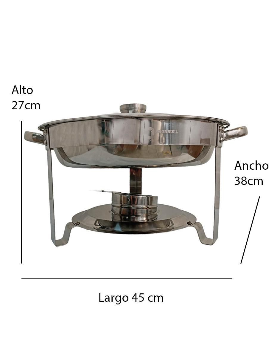 Chafer bufetera de acero inoxidable Comerzalia 1 compartimento
