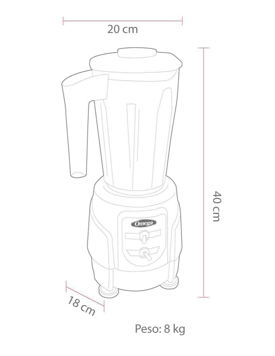 Licuadora Omega Juicers 2 velocidades