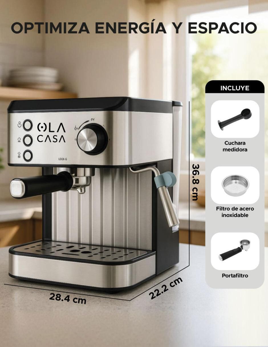 Cafetera espresso Ola Casa Delux