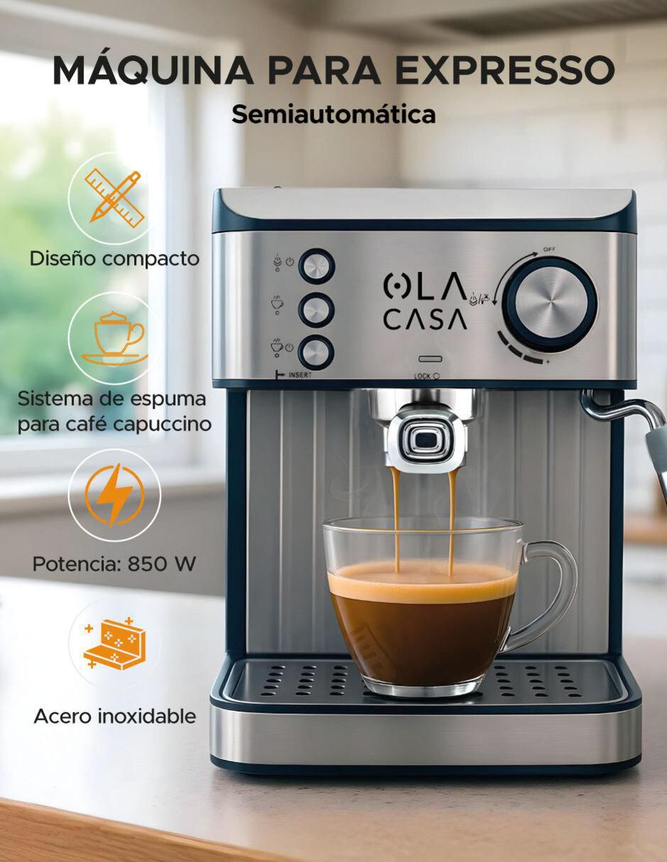 Cafetera espresso Ola Casa Delux