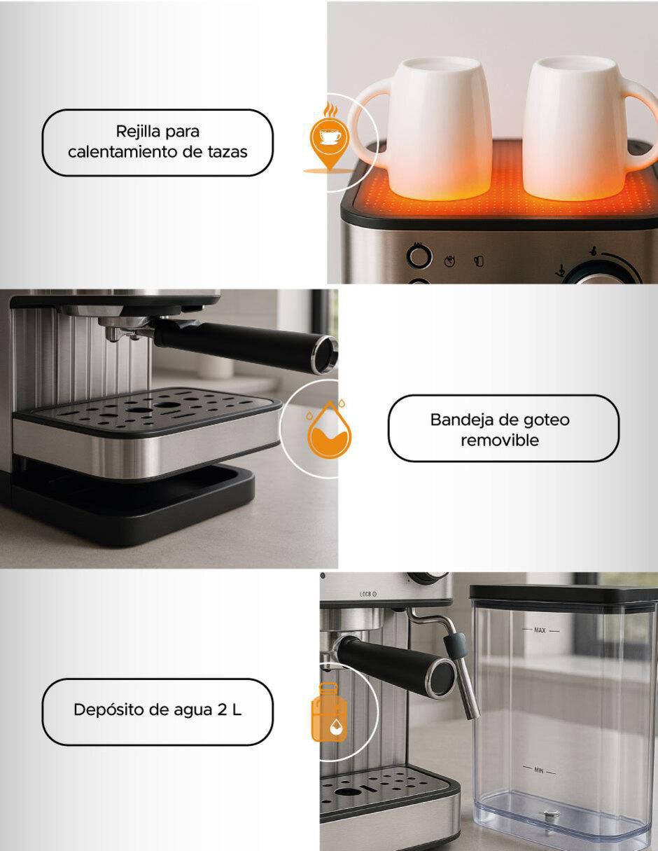 Cafetera espresso Ola Casa Delux