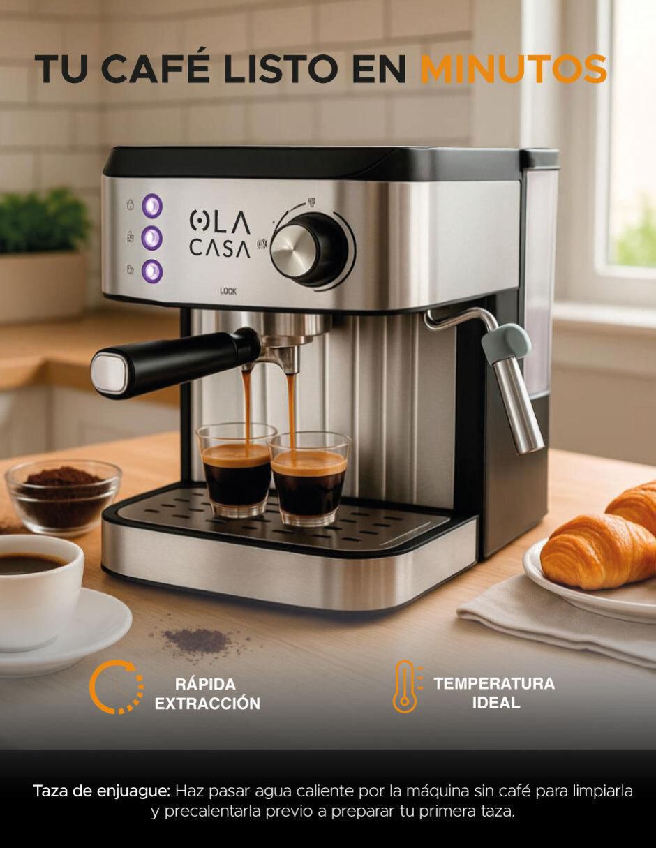 Cafetera espresso Ola Casa Delux