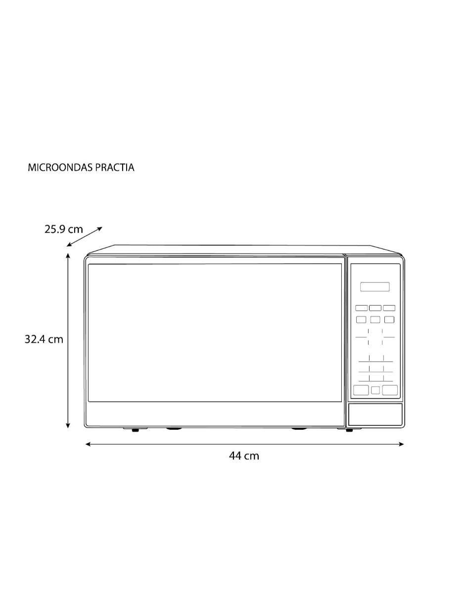 Horno de microondas convencional modelo MMDF07S2BW de 0.7 pies cúbicos 10