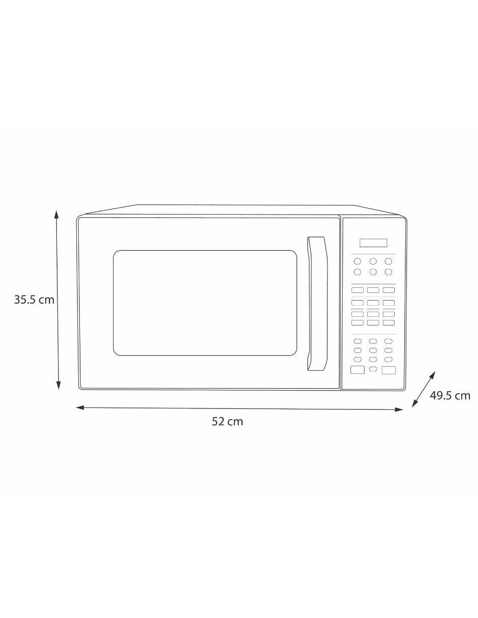 Horno de microondas convencional Midea modelo MMDX11S2MG de 1.1 pies cúbicos