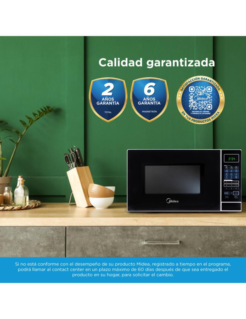 Horno de microondas convencional Midea modelo MMDX11S2MG de 1.1 pies cúbicos