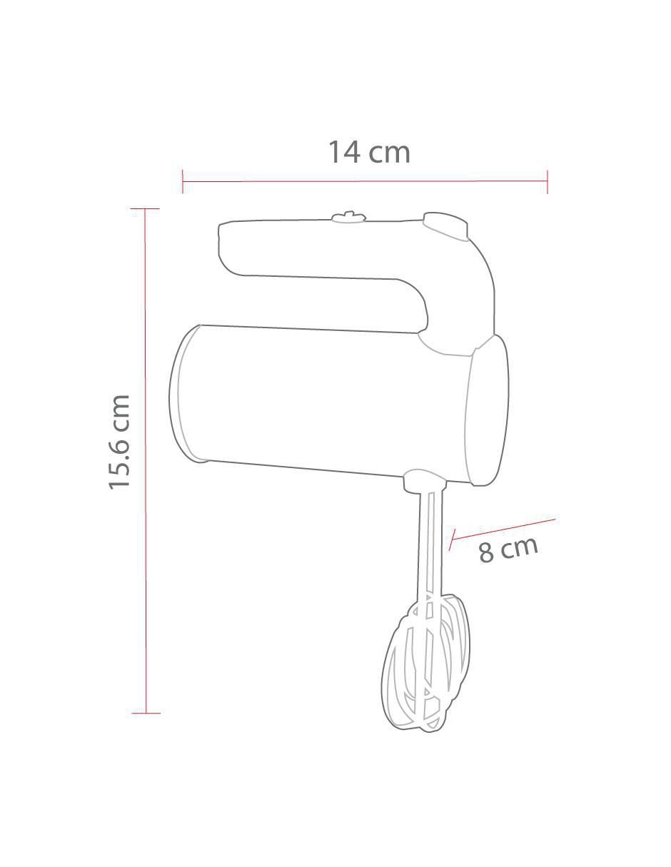 Batidora manual Decakila 5 velocidades Kumx009M