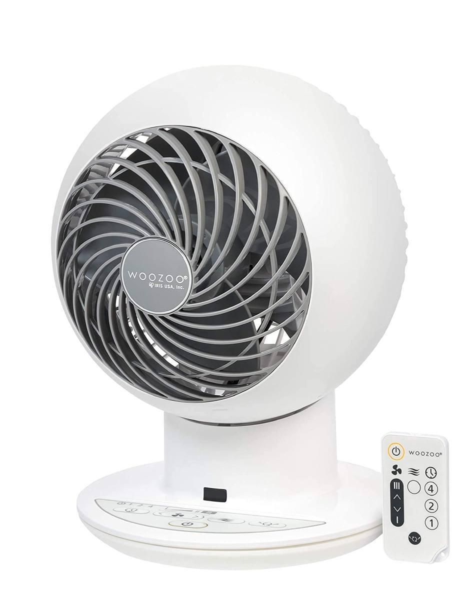 Ventilador de mesa Woozoo con control remoto 5 velocidades
