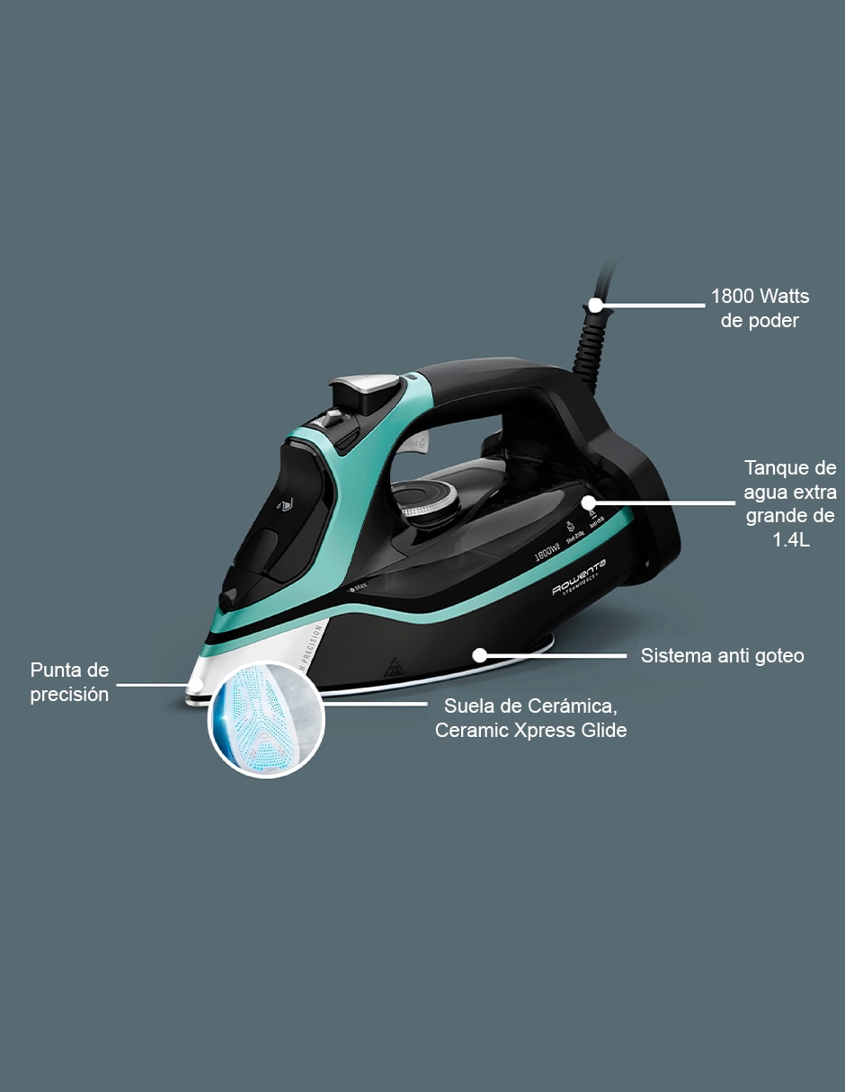 Plancha Rowenta DW9440U1 suela acero inoxidable