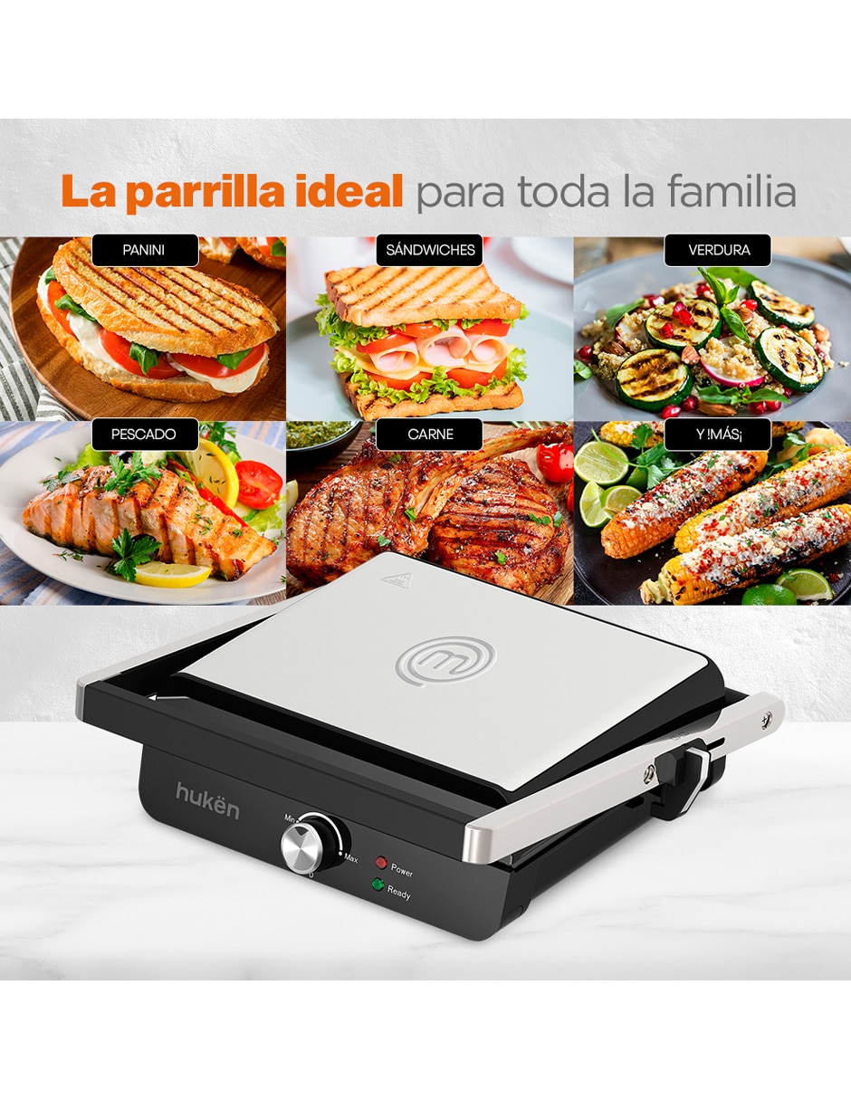 Parrilla eléctrica Masterchef MK-PG-4V2 de acero