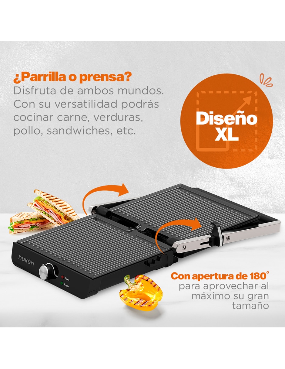 Parrilla eléctrica Masterchef MK-PG-4V2 de acero