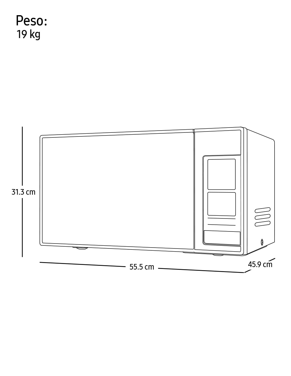 Horno de microondas con grill modelo MG402MCDXBB/AX de 1.4 pies cúbicos 7