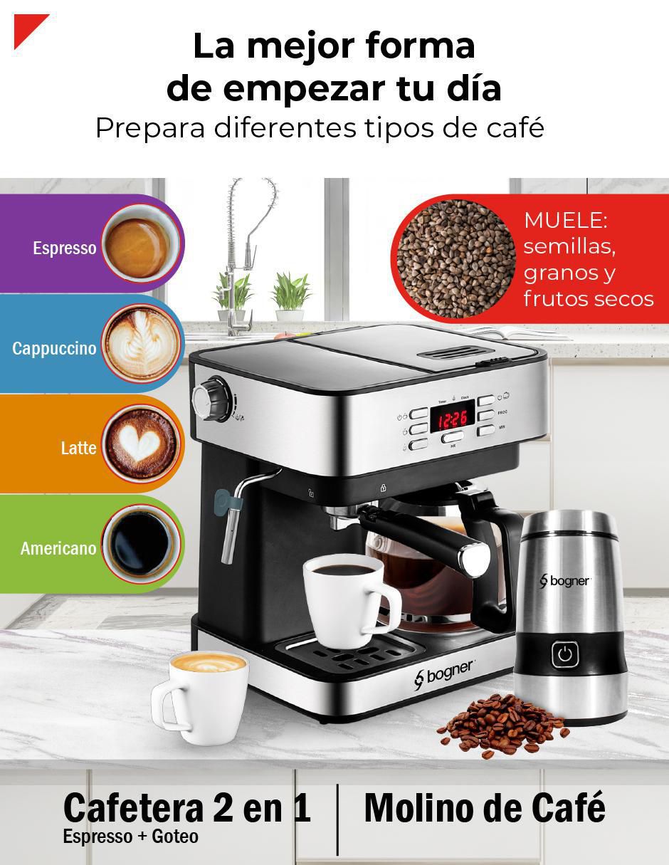 Cafetera combi Bogner bdecm02/bcg01