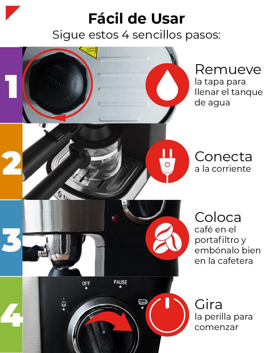 Cafetera combi Bogner bdecm02/bcg01