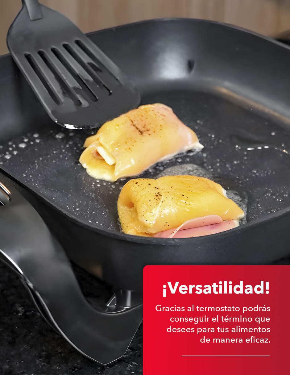 Sartén eléctrico con tapa RC-3030C de cerámica 8