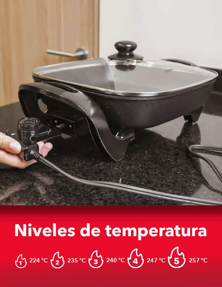 Sartén eléctrico con tapa RC-3030C de cerámica 3
