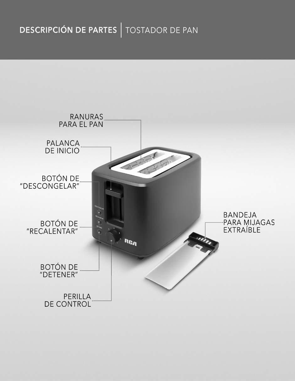 TOSTADOR RC-T2 , NEGRO 4