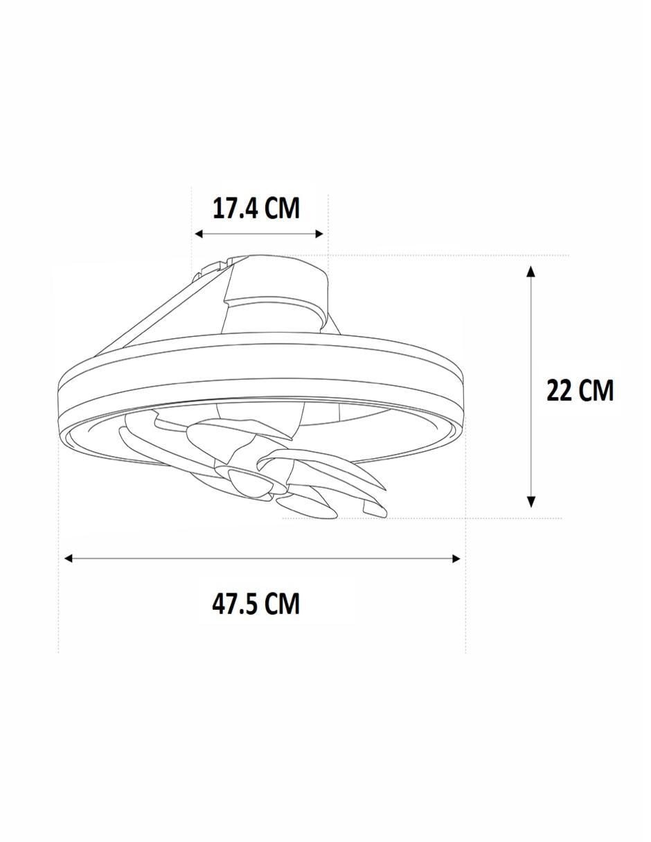 Ventilador de techo con control remoto 6 velocidades 4