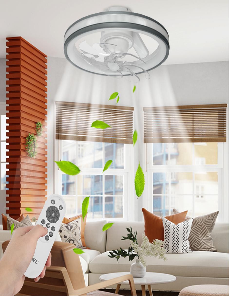 Ventilador de techo con control remoto 6 velocidades 2