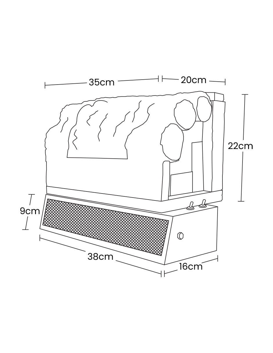 Calefactor convección de pared eléctrico "de" 127 v 7