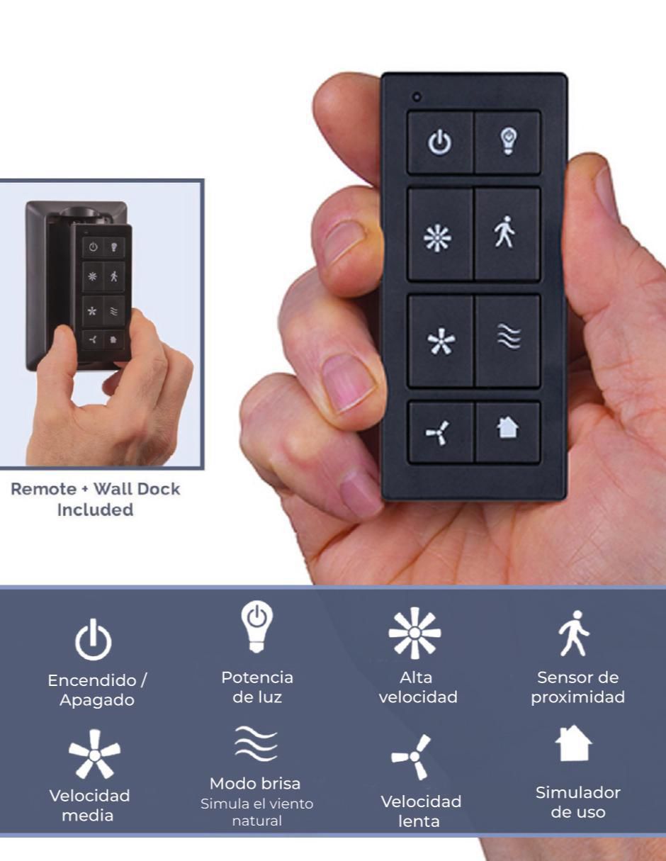 Ventilador de techo Prominence Home con control remoto 3 velocidades