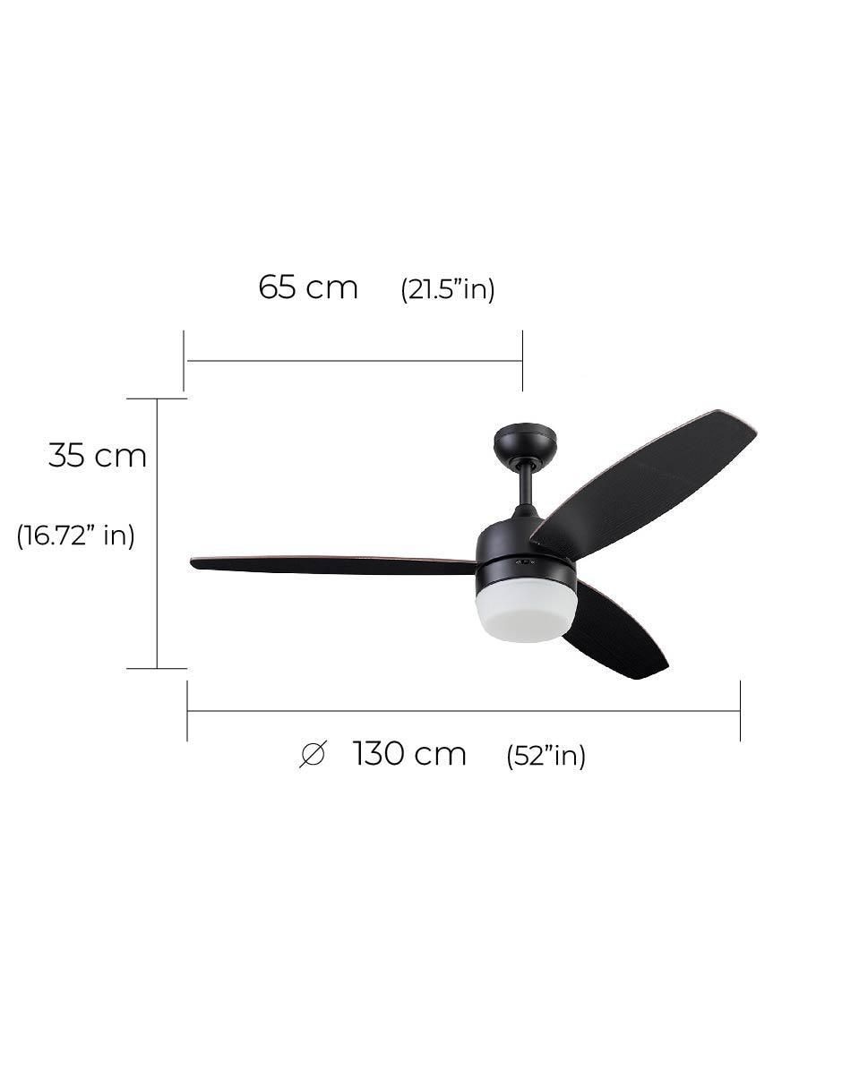 Ventilador de techo con control remoto 3 velocidades 7
