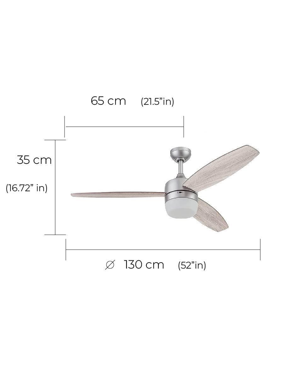 Ventilador de techo Prominence Home con control remoto 3 velocidades