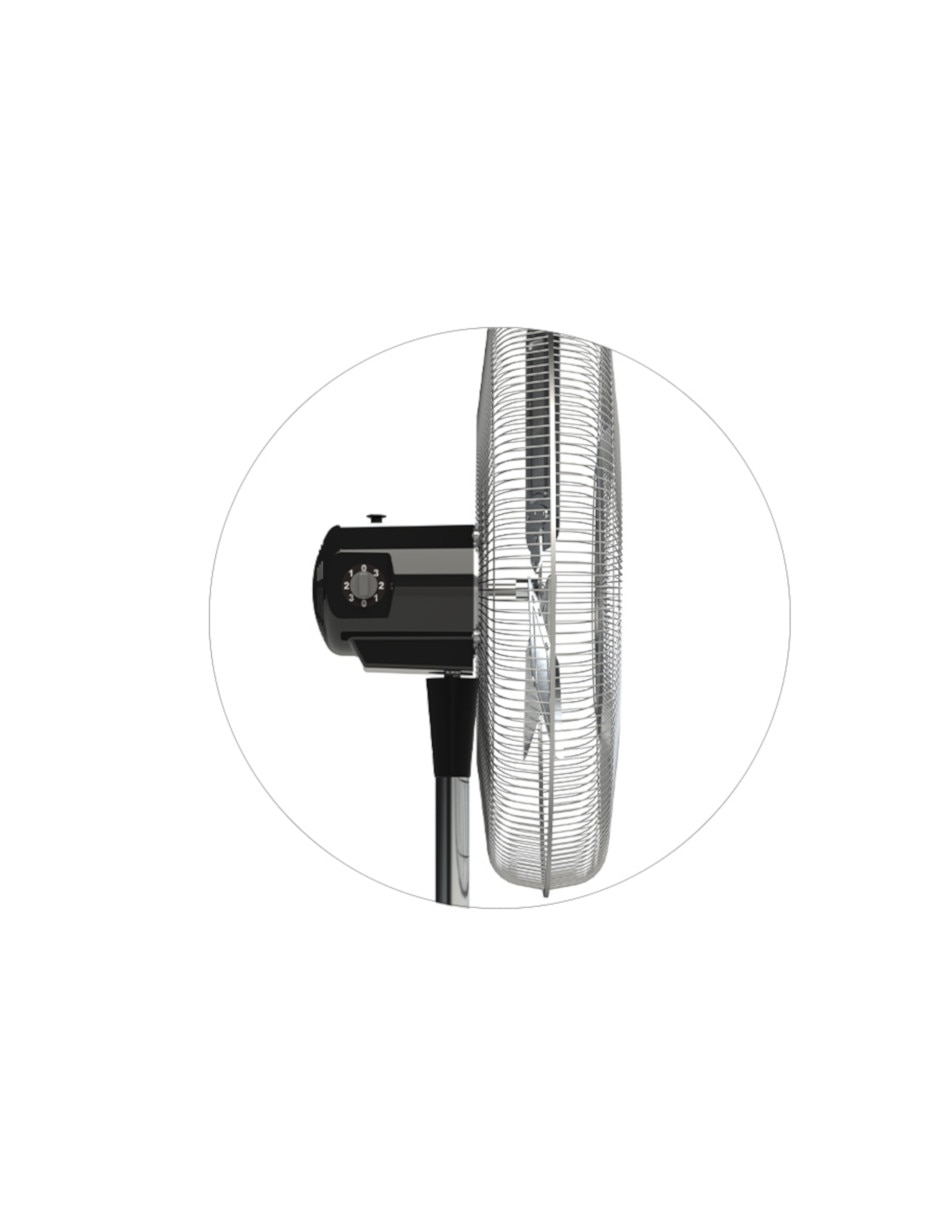 Ventilador de pedestal Mytek 3 velocidades