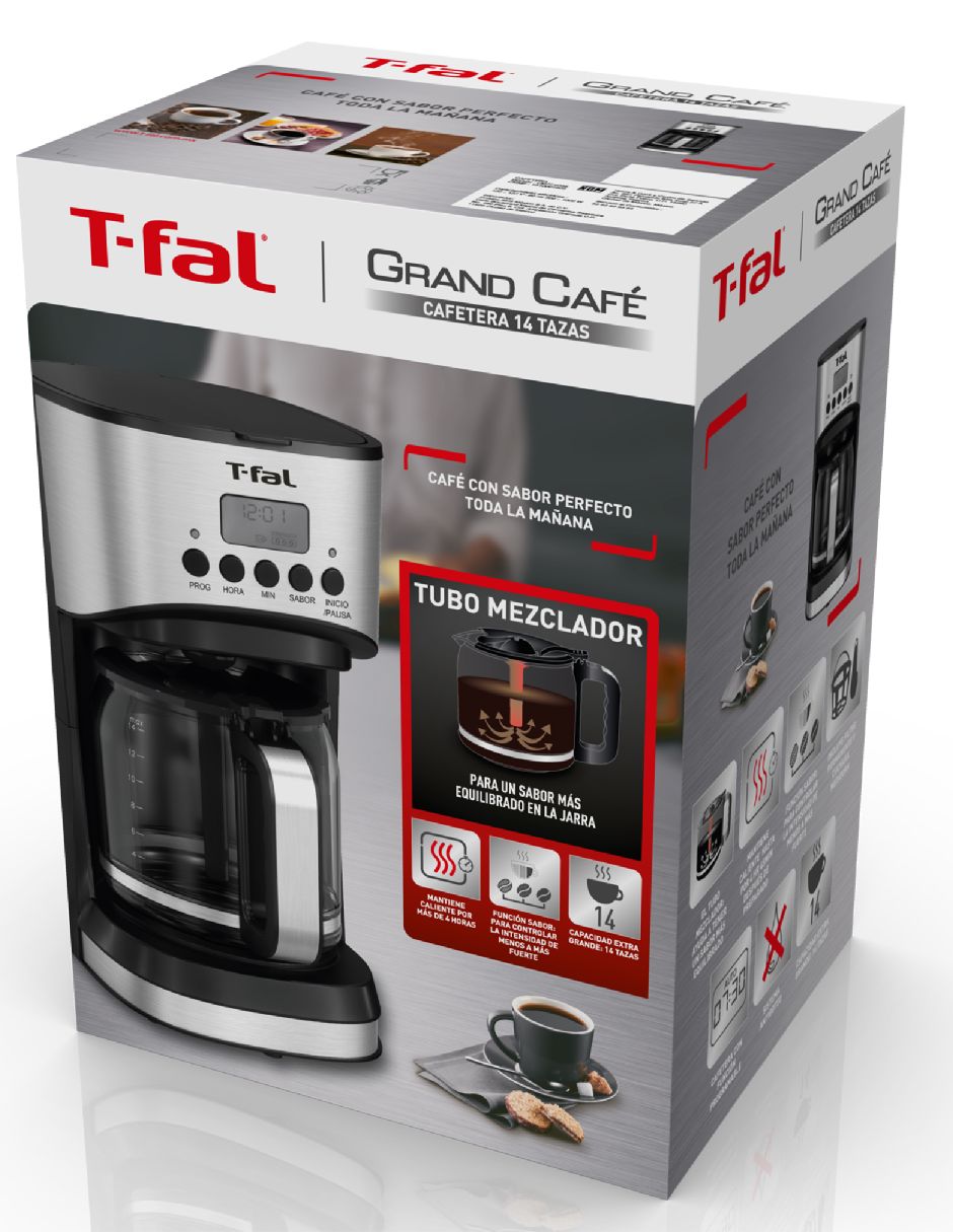 Cafetera de goteo T-Fal Grand Café CM771D55