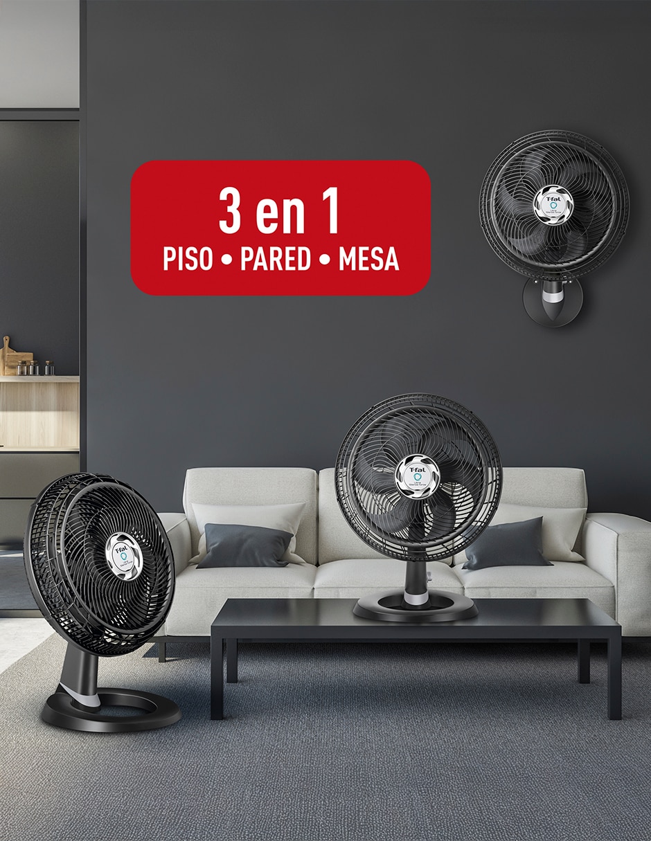 Ventilador 3 en 1 T-Fal 4 velocidades