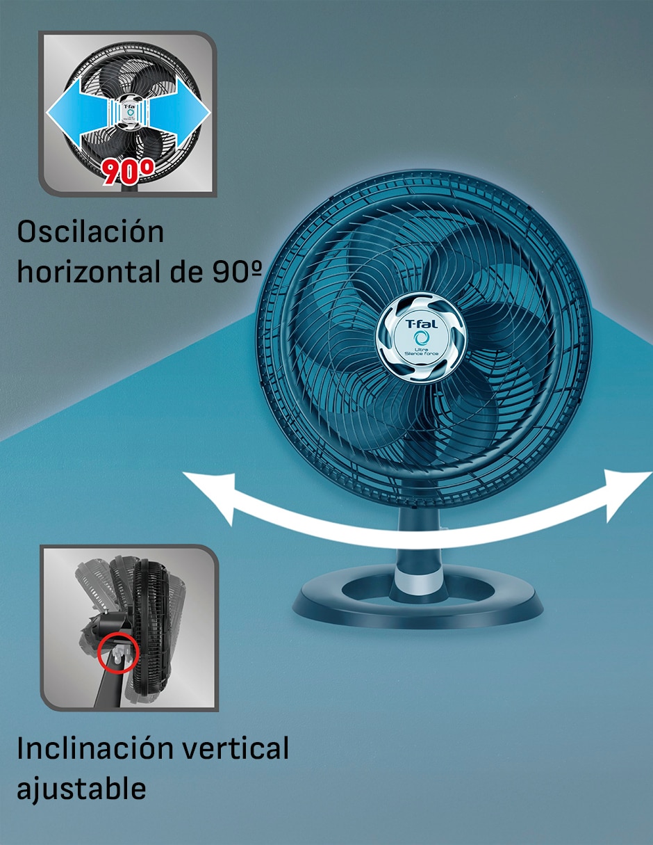 Ventilador 3 en 1 T-Fal 4 velocidades