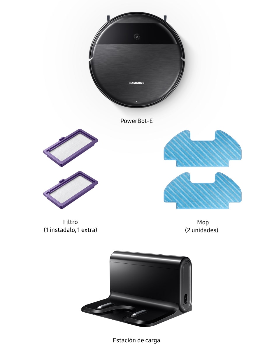 Aspiradora robot Samsung vr05r5050wk/ax 0.45 litros