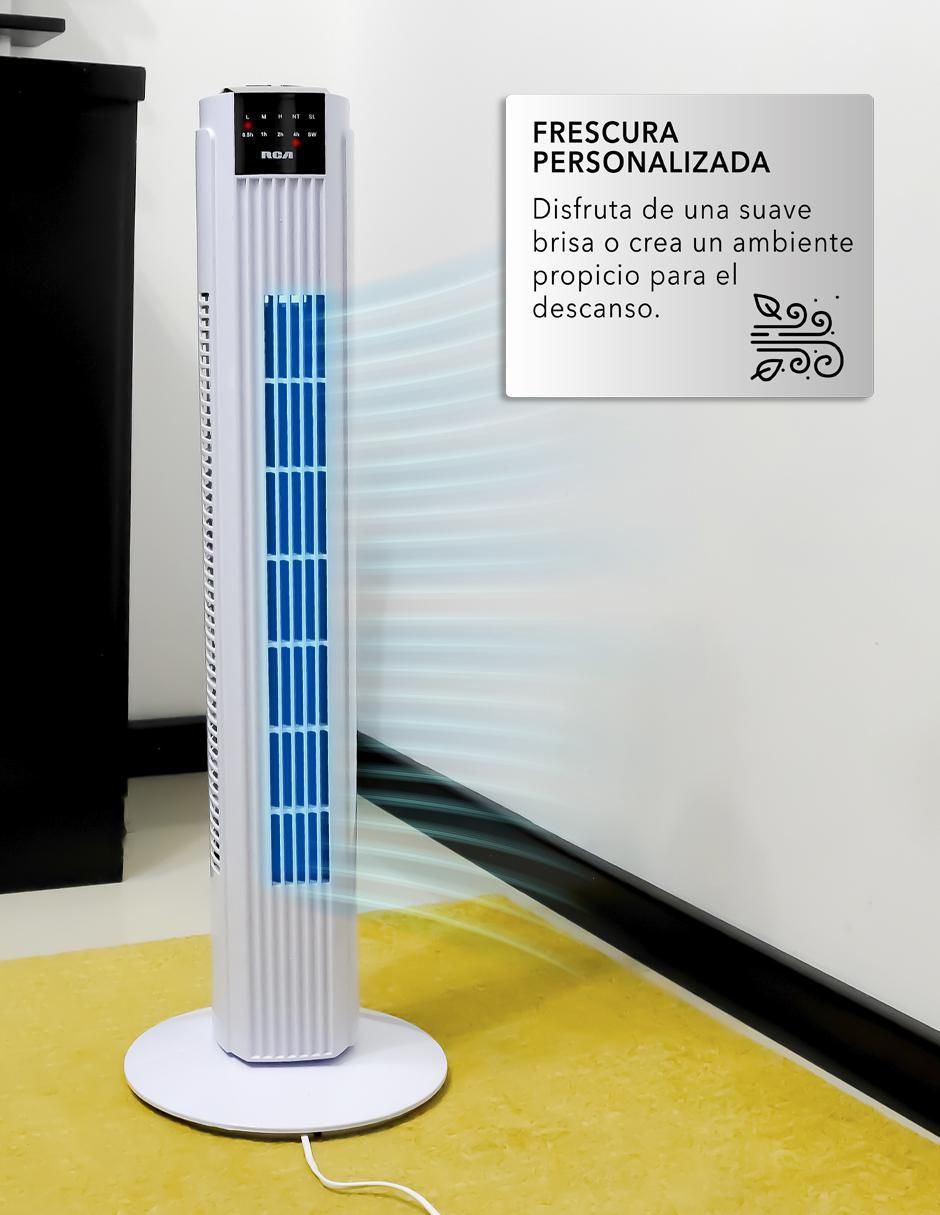 Ventilador de torre Rca con control remoto 3 velocidades