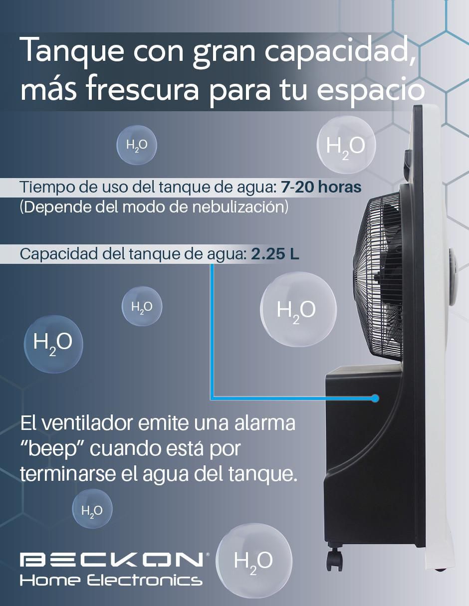 Ventilador de torre Beckon con control remoto 3 velocidades