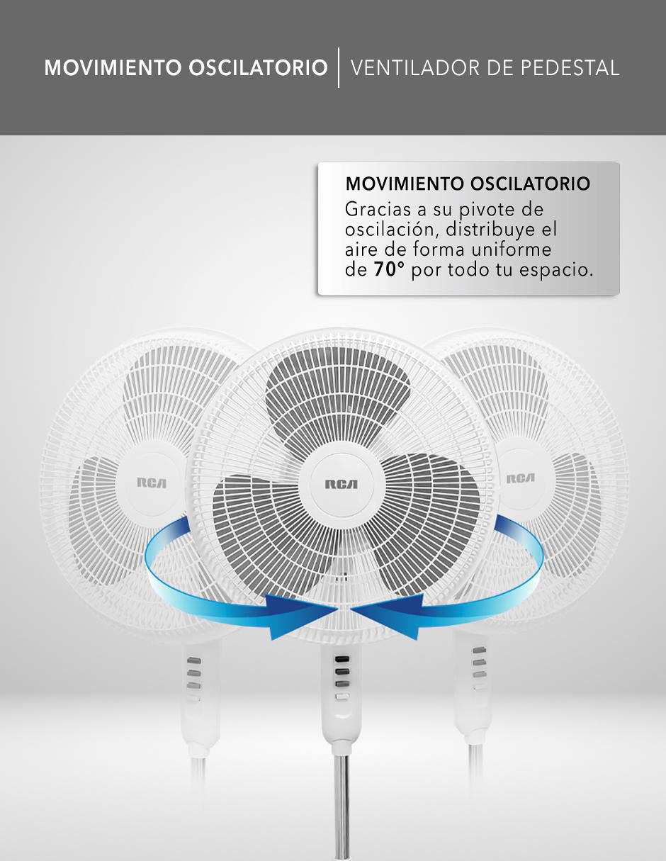 Ventilador de pedestal Rca 3 velocidades