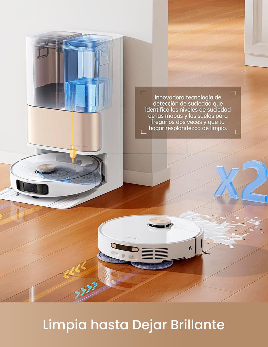 Aspiradora robot Dreametech l10s pro ultra heat 350 ml