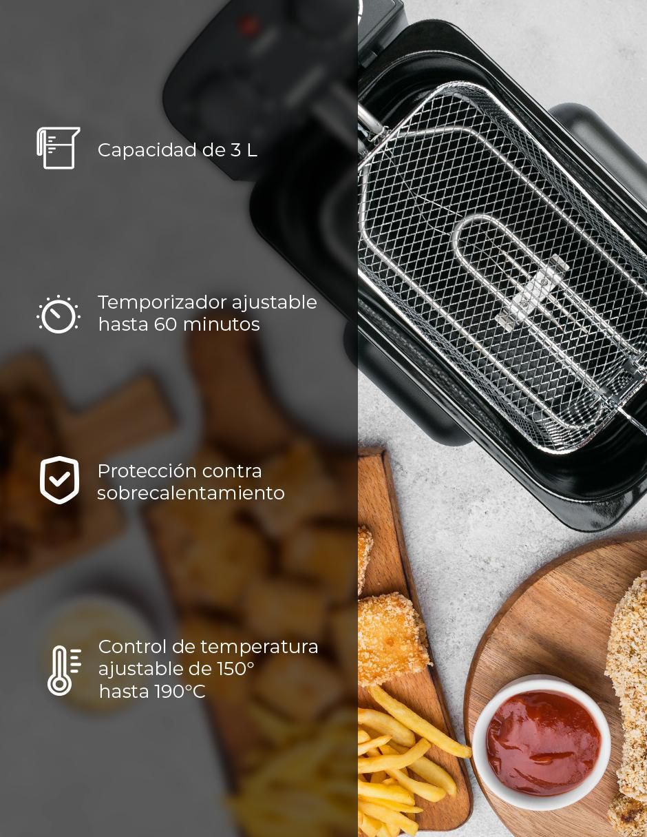 Freidora de aceite 3 L Ddf-364