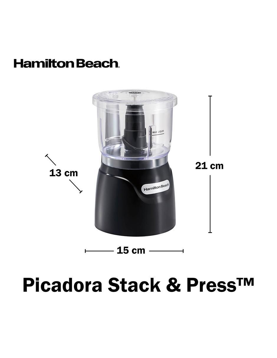 Procesador de alimentos Hamilton Beach Stack & Press cuchillas de acero inoxidable