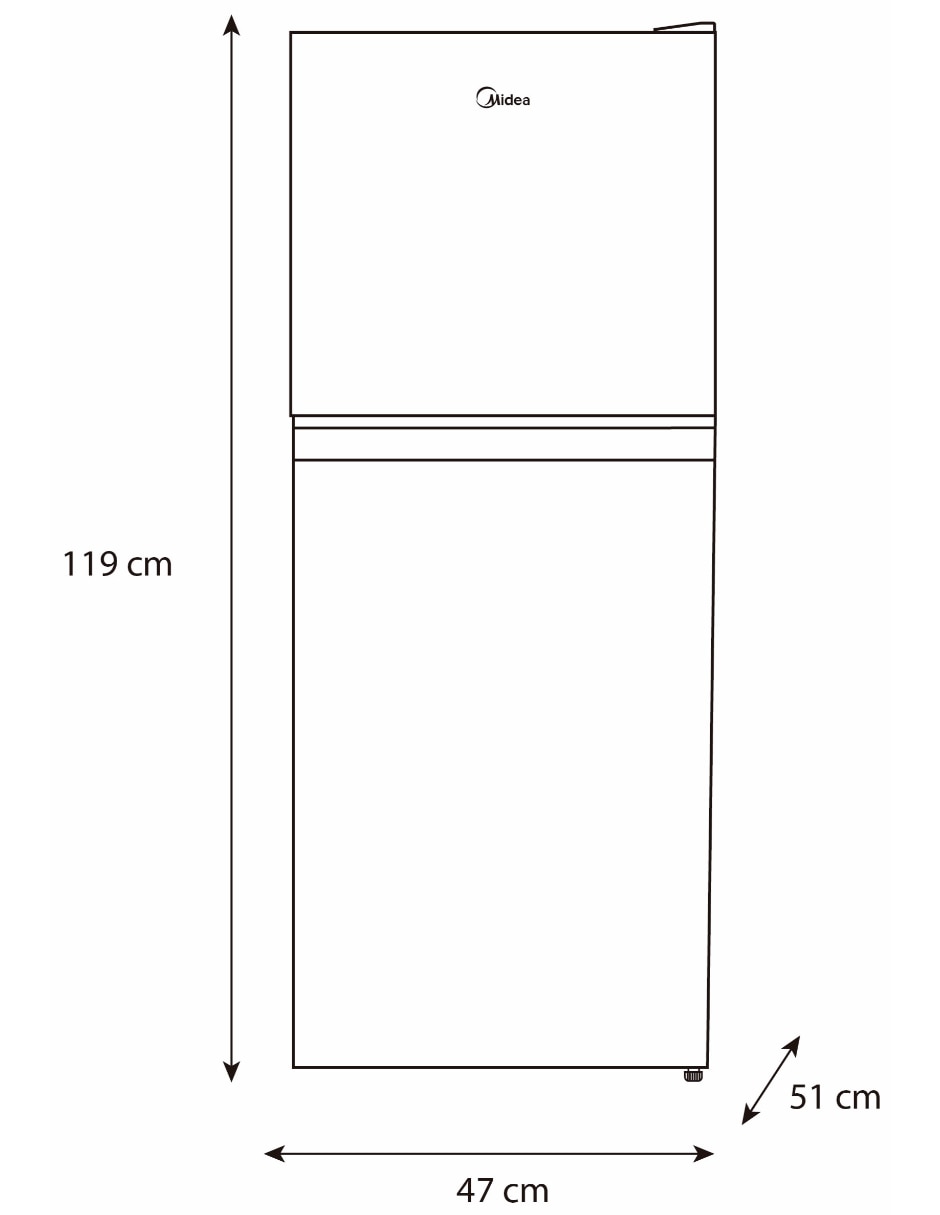 Frigobar Midea MDRT128CCNLS