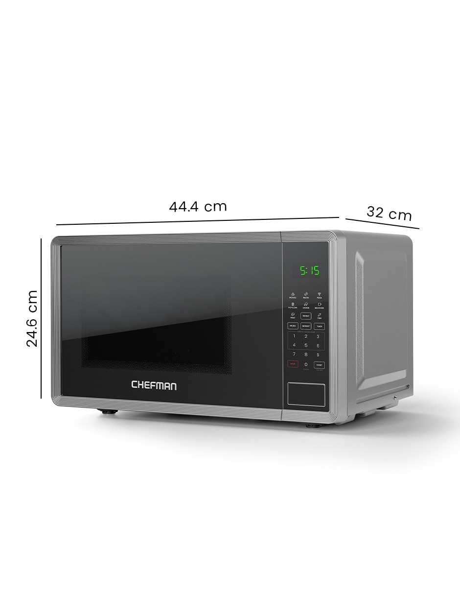 Horno de microondas convencional Chefman RJ55-7-SMR-MX de 0.7 pies