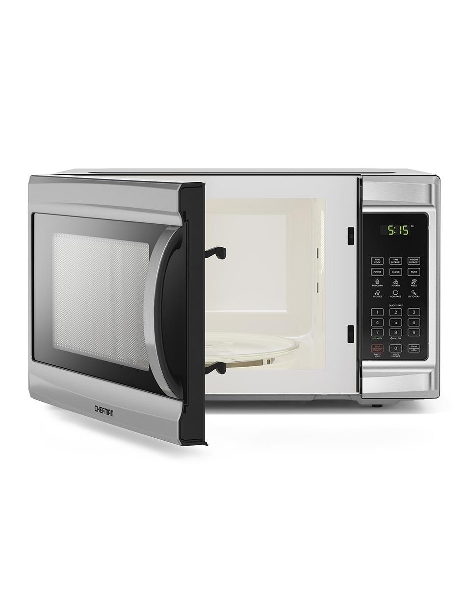 Horno de microondas convencional Chefman modelo RJ55-SS-13-MX de 1.3 pies cúbicos