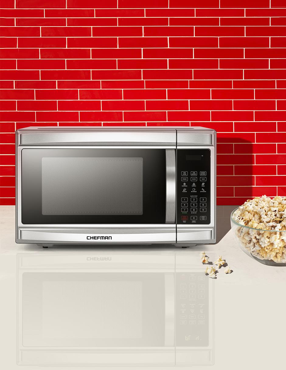 Horno de microondas convencional Chefman modelo RJ55-SS-13-MX de 1.3 pies cúbicos