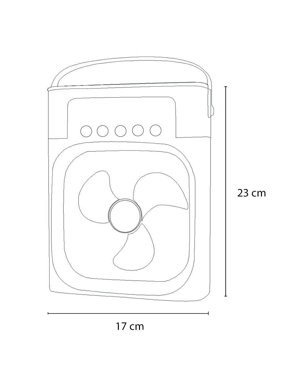 Ventilador de escritorio Dosyu Technology 3 velocidades