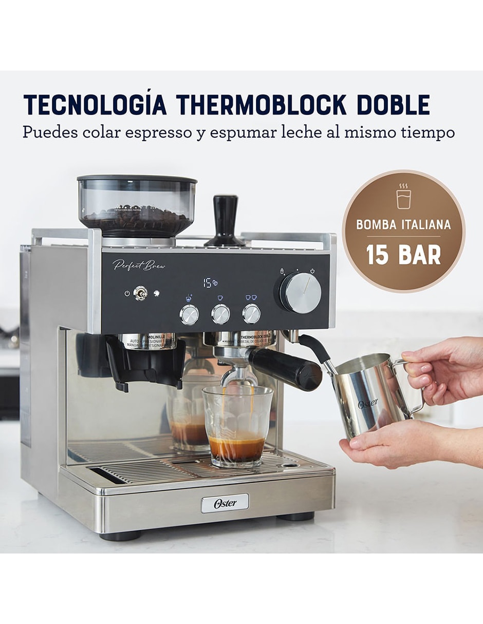 Cafetera con molino perfect brew máxima bvstem7400 4