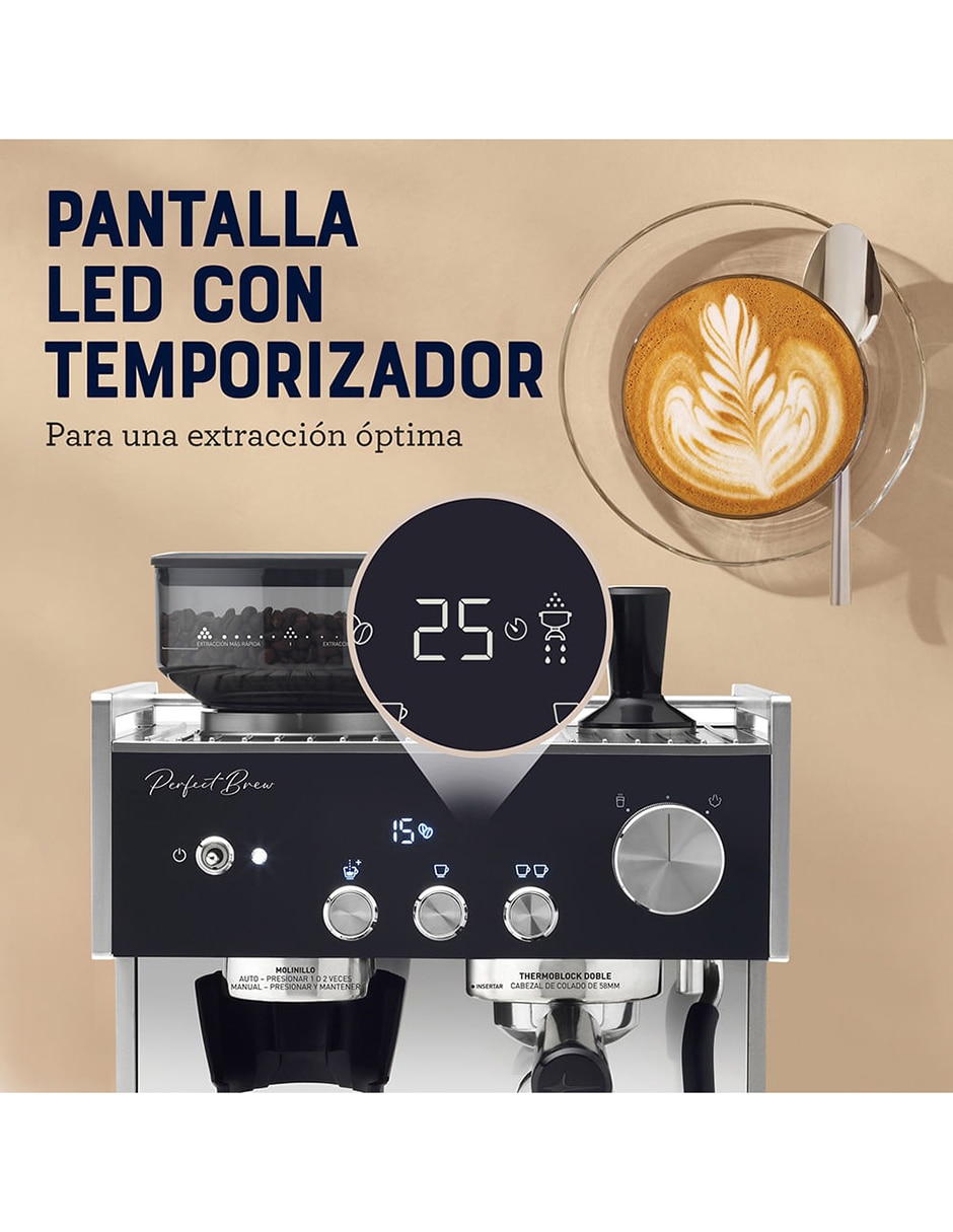 Cafetera con molino perfect brew máxima bvstem7400