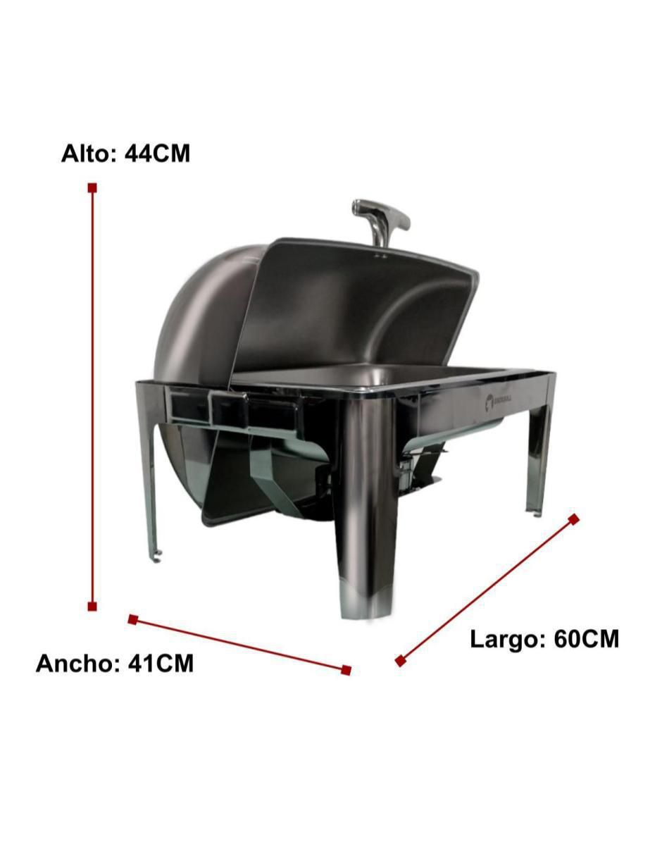 Chafer bufetera de acero inoxidable Hotelera 1/1 1 compartimento
