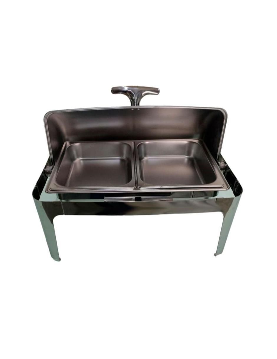 Chafer bufetera de acero inoxidable hotelera 1/2 2 compartimentos Chafer bufetera de acero inoxidable hotelera 1/2 2 compartimentos