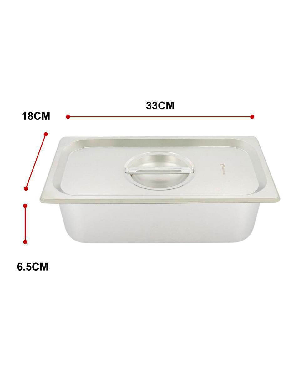 Chafer bufetera de acero inoxidable Shorbull aino-1/3-65 1 compartimento