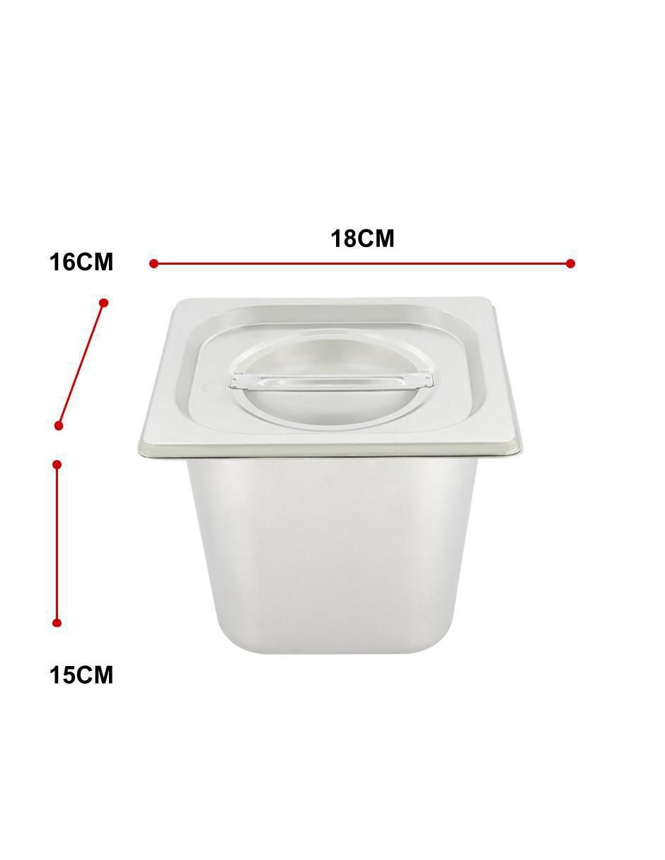 Chafer bufetera de acero inoxidable AINO-1/6-150 1 compartimento
