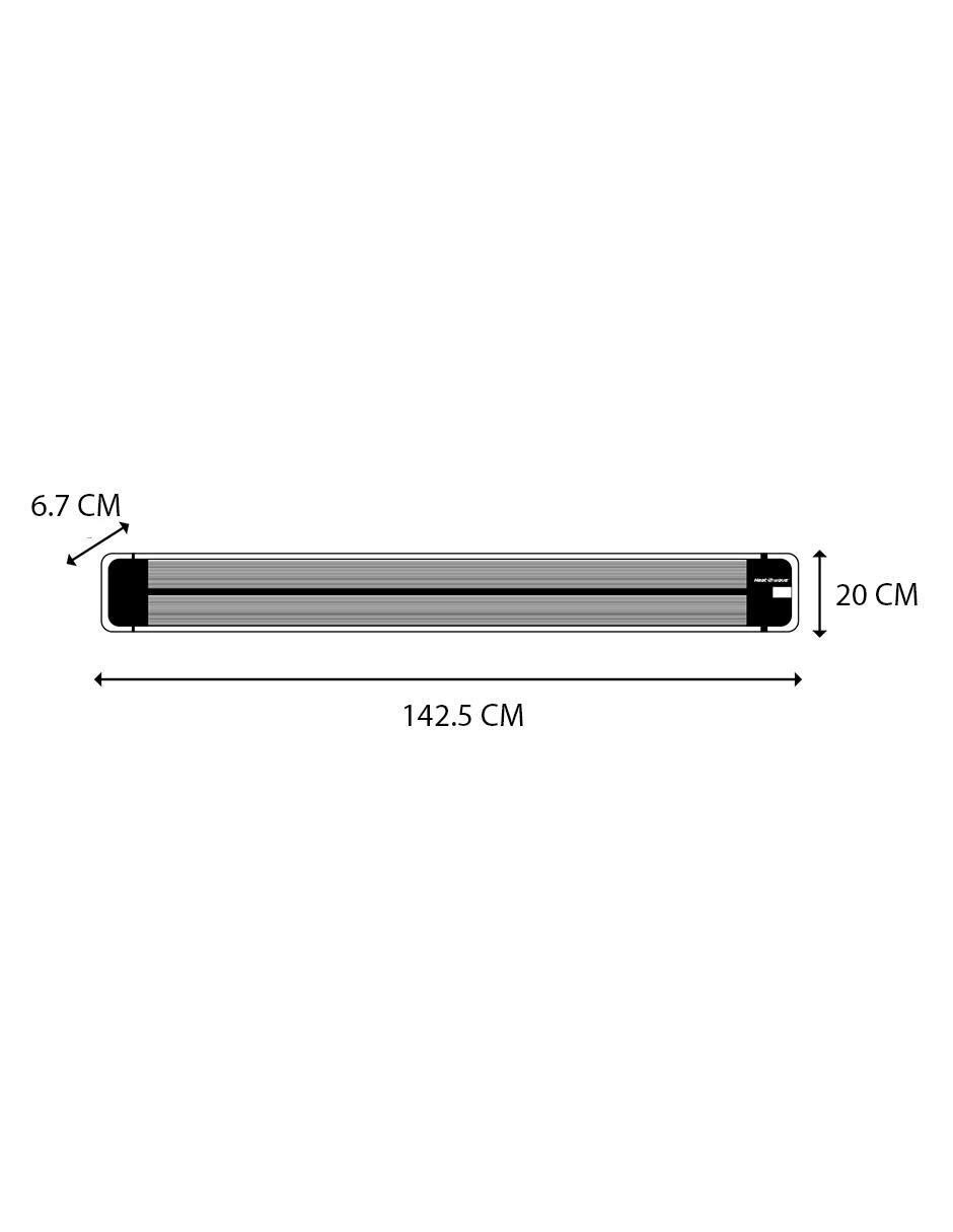 Calefactor de pared eléctrico Heat Wave de 220 V